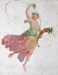 Young Dancer with a Cornucopia and a Bunch of Grapes